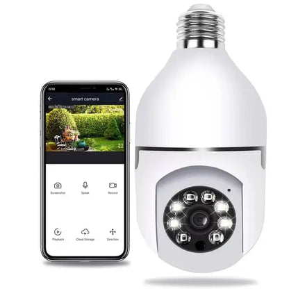 Bulb Camera 1080p WIFI 360 Degree Panoramic Night Vision