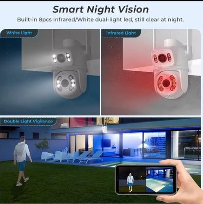 4K ULTRA HD Dual Lens Wifi PTZ Camera