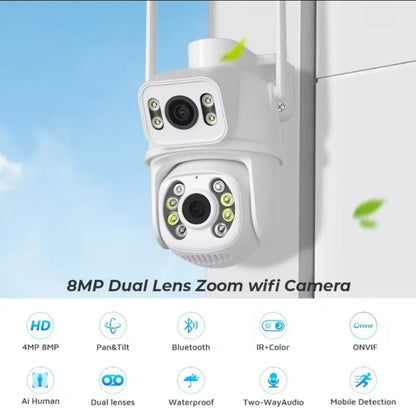 4K ULTRA HD Dual Lens Wifi PTZ Camera