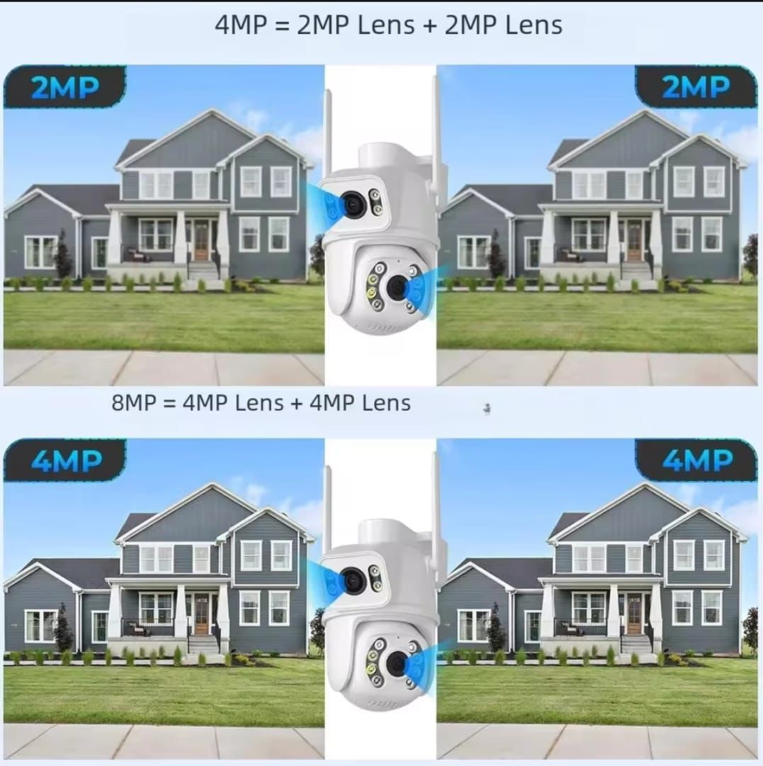 4K ULTRA HD Dual Lens Wifi PTZ Camera