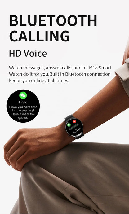 M19 Smartwatch with NFC Wireless Charging