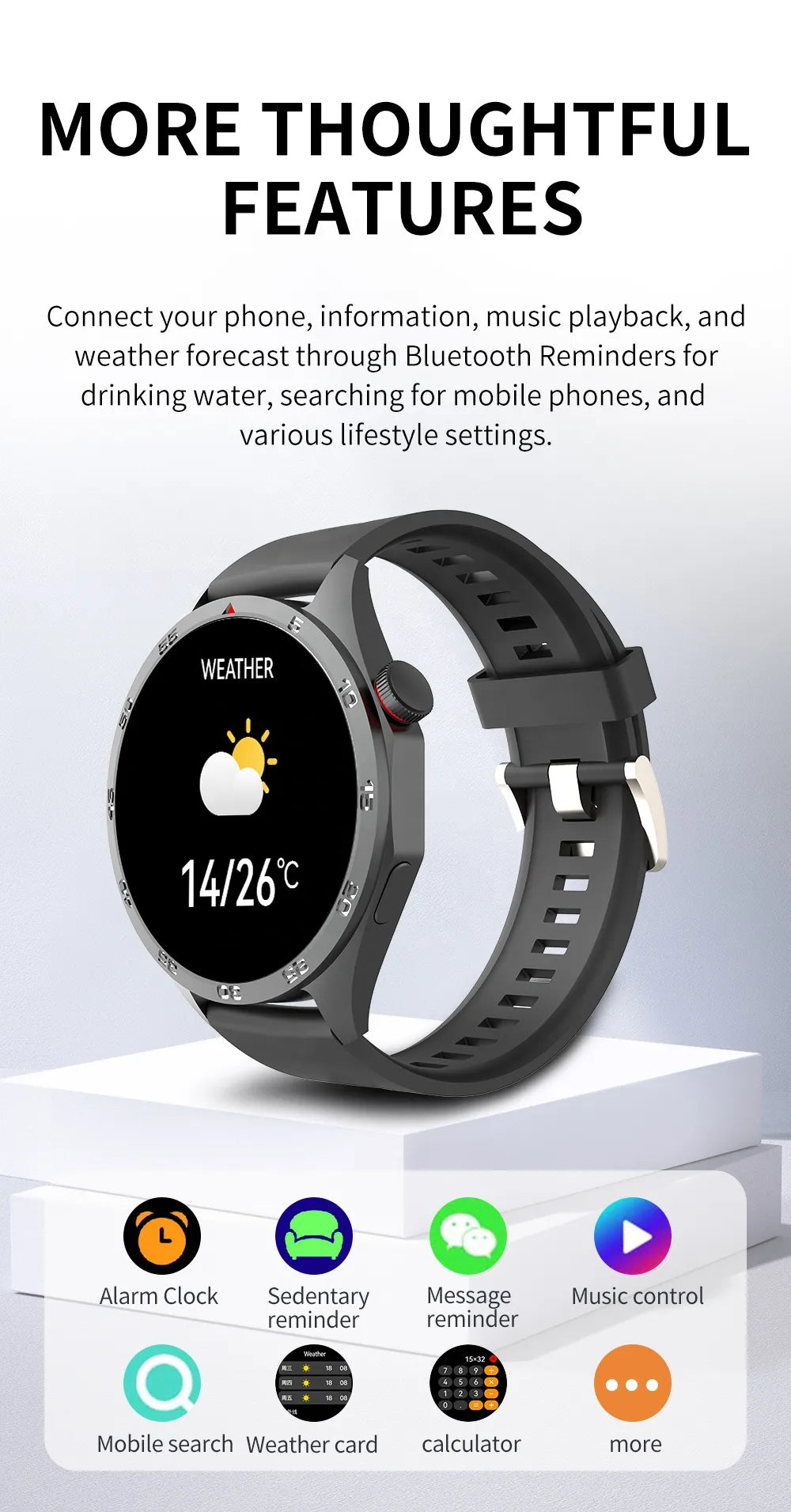 M19 Smartwatch with NFC Wireless Charging