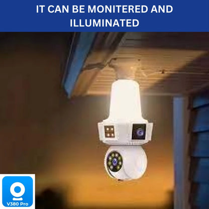 3 Lens Bulb Wifi Camera