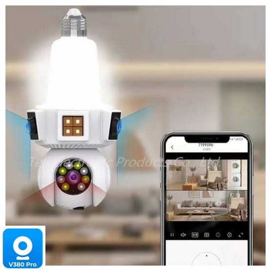3 Lens Bulb Wifi Camera